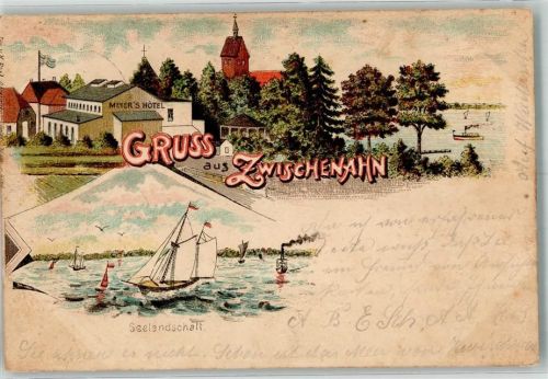 26160 W2903 Bad Zwischenahn 1899 Lithographie Meyer`s Hotel