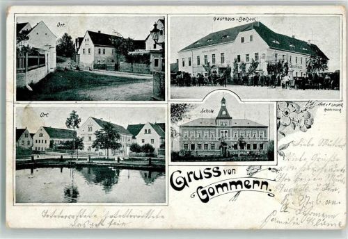 Gommern 1903 Gasthaus Ballsaal