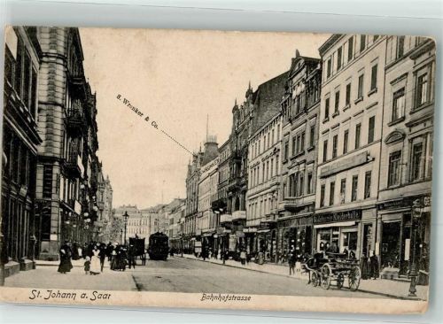 St. Johann 1906 Bahnhofstraße Straßenbahn