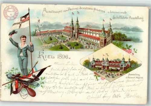 Kiel 1896 Internationale Schifffahrts-Ausstellung 1896 Ausstelung der Kaiserl. Marine Seemann