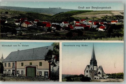 Berglangenbach Gasthaus Welsch Neue ev. Kirche