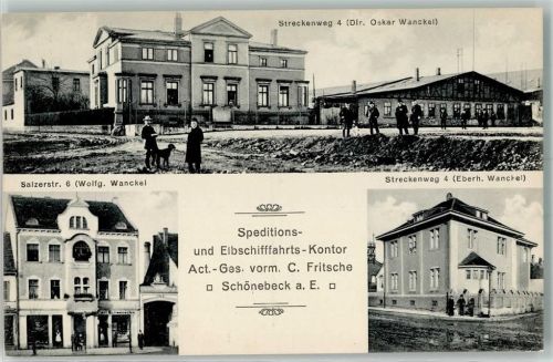 39218 O3300 Schönebeck Elbe - Speditions- und Elbschifffahrts- Kontor Act.-Ges. vorm. C. Fritsche Streckenweg 4