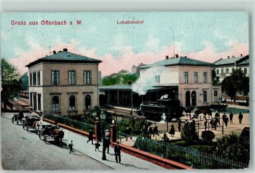 63065 W6050 Offenbach am Main 1907 - Lokalbahnhof
