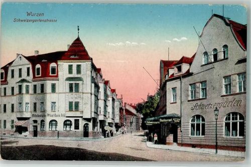 Wurzen Schweizergartenstraße Mitteldeutsche Privat-Bank AG Gasthaus Schweizergarten