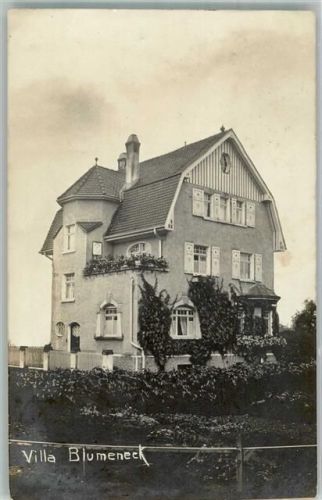 Mengen 1912 Villa Blumeneck Ort lt. Stempel