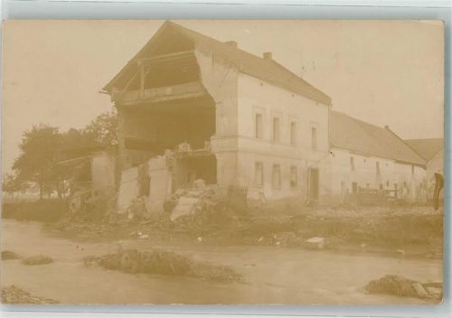 01816 O8302 Berggiesshübel 1927 Foto AK Unwetter-Katastrophe 1927 Zerstörte Wohnhäuser