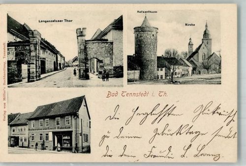 Bad Tennstedt Langensalzaer Tor Ketzerturm Gasthaus Halecker