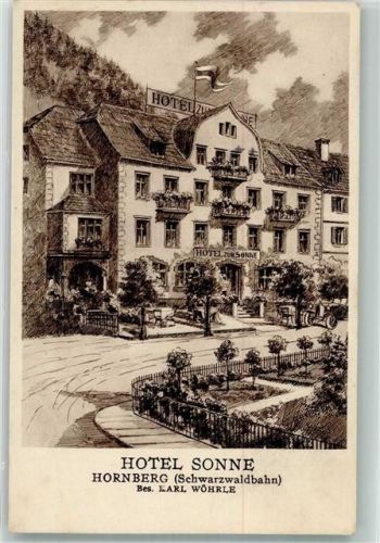 78132 W7746 Hornberg , Schwarzwaldbahn - Hotel Sonne
