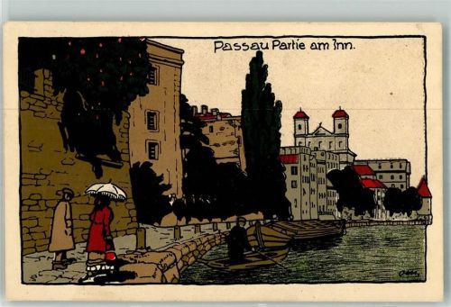 Passau 1913 Am Inn