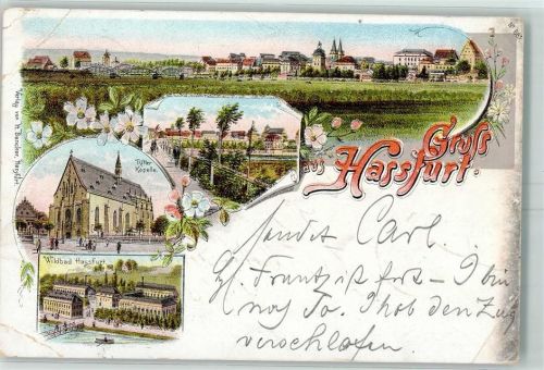 Haßfurt Ritterkapelle Wildbad Lithographie