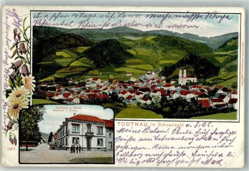 Todtnau 1905 Gasthaus zum Bären