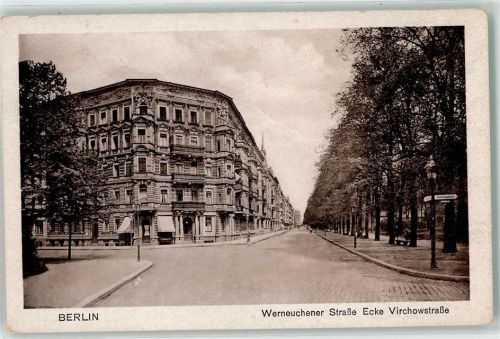 Lichtenberg Werneuchener Straße Ecke Virchowstraße Straßenschild