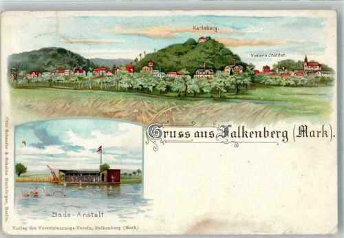 Falkenberg Karlsburg Victoria-Institut Bade-Anstalt