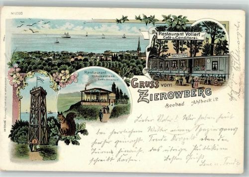 Seebad Ahlbeck 1906 Gasthaus Hohenzollern Gasthaus Vollert Zirowberg