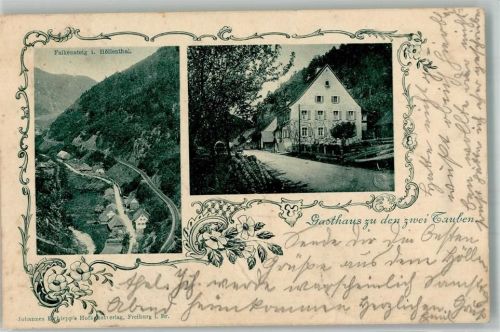 Falkensteig 1903 Gasthaus zu den 2 Tauben