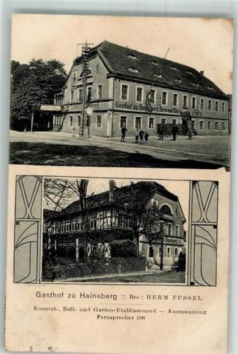 Freital 1921 Gasthaus zu Hainsberg