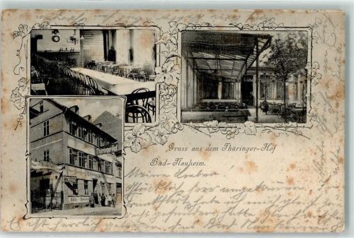 Bad Nauheim 1902 Gasthaus Thüringer Hof