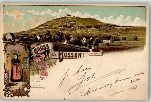 Bussen Lithographie Alte Volkstracht Erh. II-Stauchung