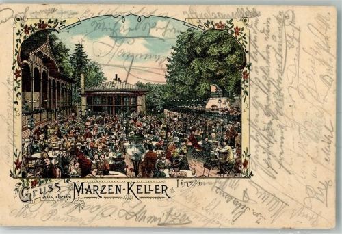 Linz 1901 Gasthaus Märzen-Keller