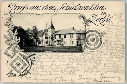 Zerbst 1899 Schützenhaus Schießscheiben