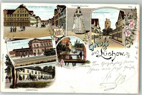 Lüchow Wendische Bauerntracht Langestraße Marktplatz Schützenhaus An der Jeetzel