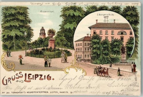 Leipzig 1899 I. Bürgerschule Musenhügel
