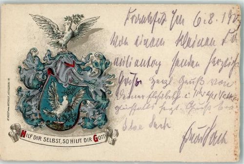 W6000 Frankfurt am Main Studentenwappen 1927