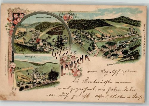 Lauscha 1898 Igelshieber-Straße Oberes Dorf Bahnhofstraße
