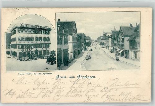 Göppingen 1900 Hotel Pfeifle z.d. Aposteln