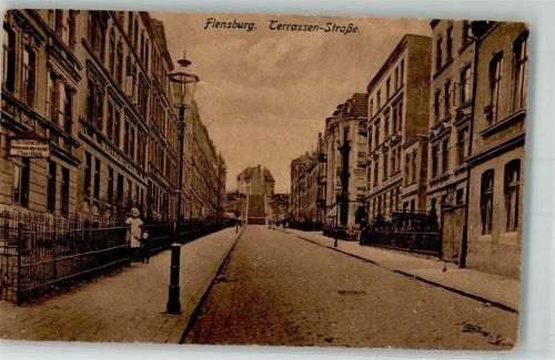 Flensburg 1919 Terrasen-Straße Schuhwaren Huck