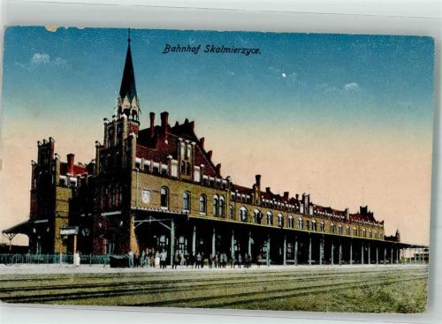 Neu Skalmierschütz 1916 Bahnhof Feldpost WK I