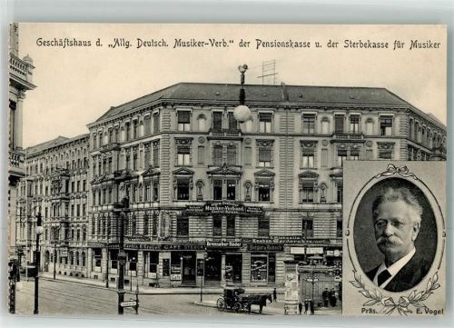 10115 W1000 Tiergarten - Musiker-Verband Präs. E. Vogel Litfaßsäule