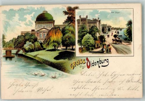 Oldenburg 1904 Ottmar Zieher Großherzogl. Theater Am Stau
