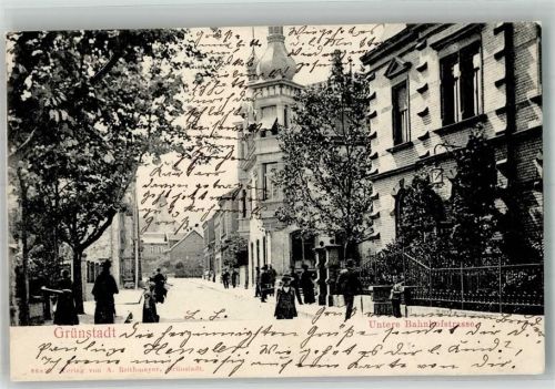Grünstadt 1904 Untere Bahnhofstrasse