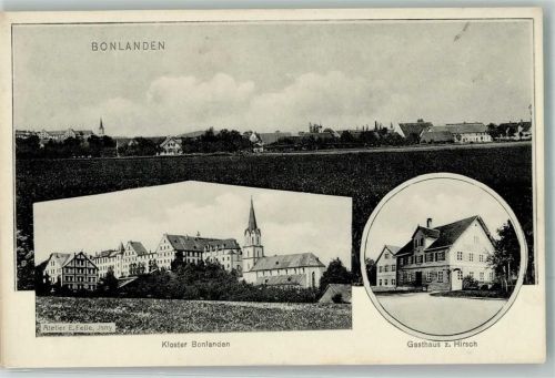Bonlanden Kloster Bonlanden Gasthaus zum Hirsch Altelier Eug. Felle Isny