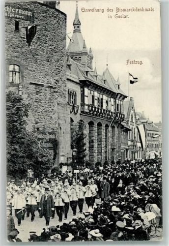 Goslar Einweihung d. Bismarckdenkmals Festzug Musikcorps