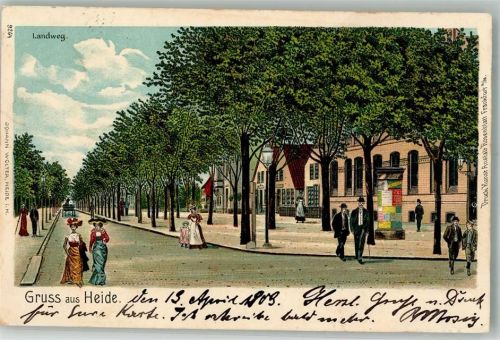 Heide 1903 Landweg Litfaßsäule