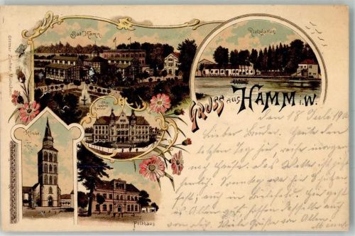 Hamm 1900 Feldhaus Rietzgarten Oberlandesgericht