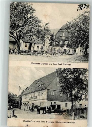 02708 O8701 Niedercunnersdorf - Gasthaus zu den drei Sternen Konzertgarten