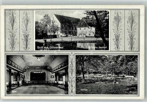 Ochsensaal Gasthaus Fröhlich Saal Garten Hund
