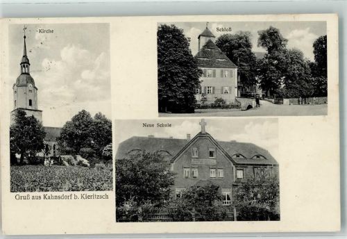 Kahnsdorf Neue Schule Kirche Schloss