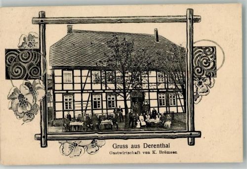 Derental 1914 Gasthaus Brömsen Foto AK