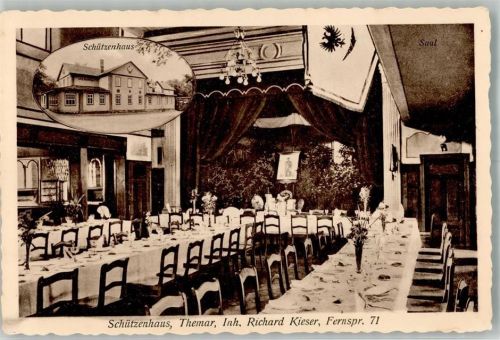 98660 O6115 Themar Foto AK Gasthaus Schützenhaus Festsaal