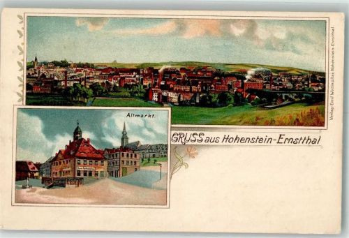 Hohenstein-Ernstthal 1900 Altmarkt