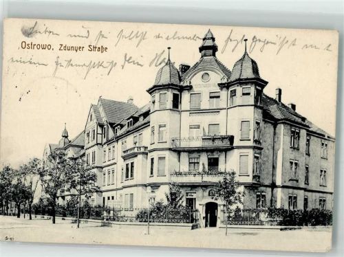Ostrowo Ostrów Wielkopolski 1916 - Zdunyer Straße
