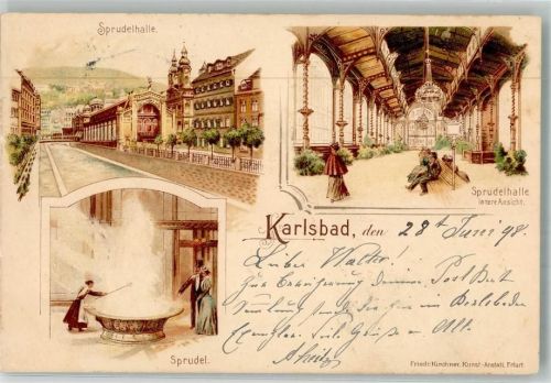 Karlovy Vary 1898 Sprudelhalle