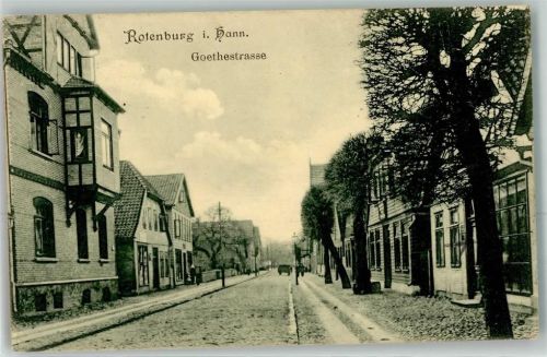 Rotenburg 1912 Goethestraße