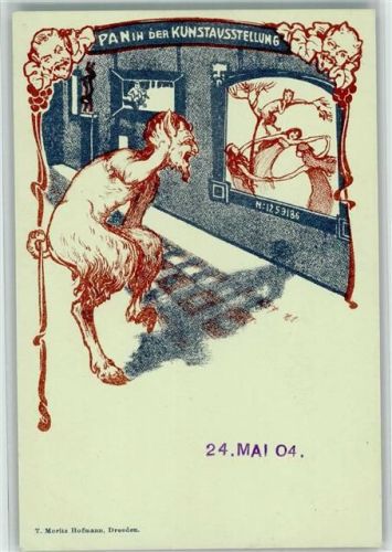 Dresden Pan in der Kunstausstellung 1904 Jugendstil