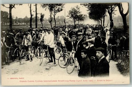Nancy 1909 Grande Course Cycliste Intern. Strasbourg-Nancy , Avant le Depart