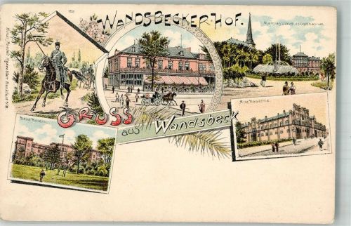Wandsbeck Berittener Offizier Neue Kaserne Alte Kaserne Mathias Claudius Gymnasium